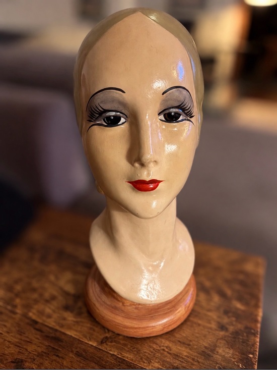 Katherine's Collection Other - Katherine’s Collection Art Deco Mannequin Head Bust Vintage Display 15"